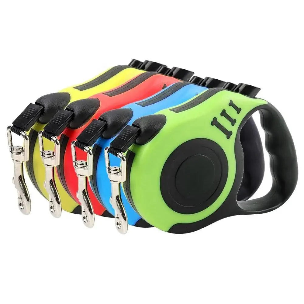 Durable Automatic Retractable No Tangle Comfortable Grip Walking Running Easy Control