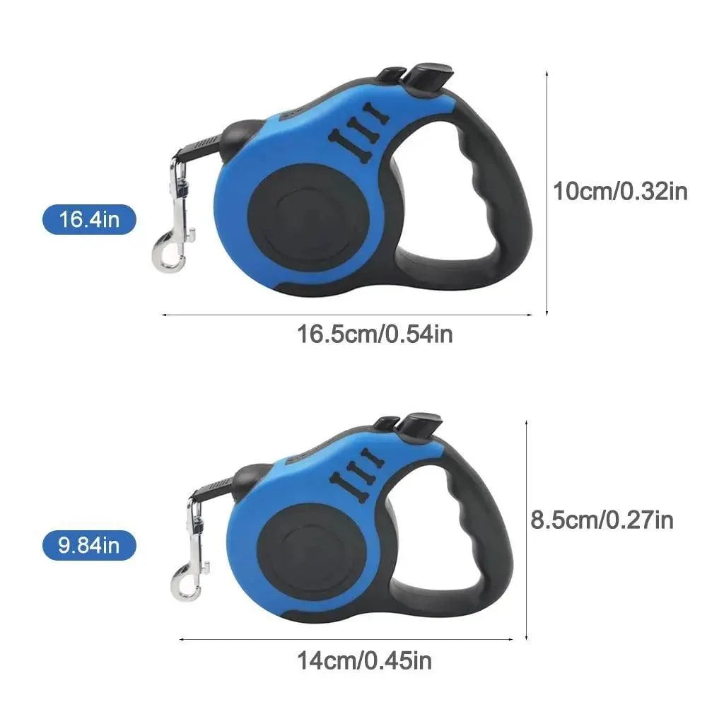 Durable Automatic Retractable No Tangle Comfortable Grip Walking Running Easy Control