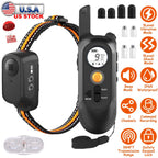 984FT Training Collar Waterproof Beep Vibration Electric Shock 3 Channels Rechargeable