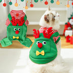 Christmas Pet Dogs Cats Coats Dress Up Costume Elk Pocket Sweatshirt Teddy