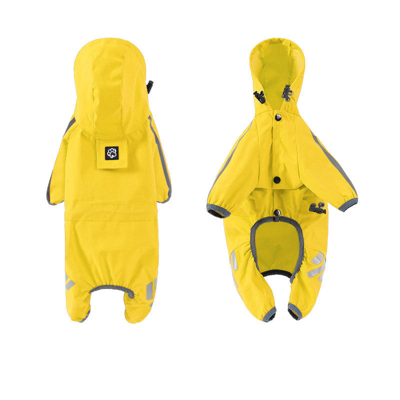 Pet Raincoat Four-legged Raincoat For Dogs Small Dog Outing Clothes Cat Costume