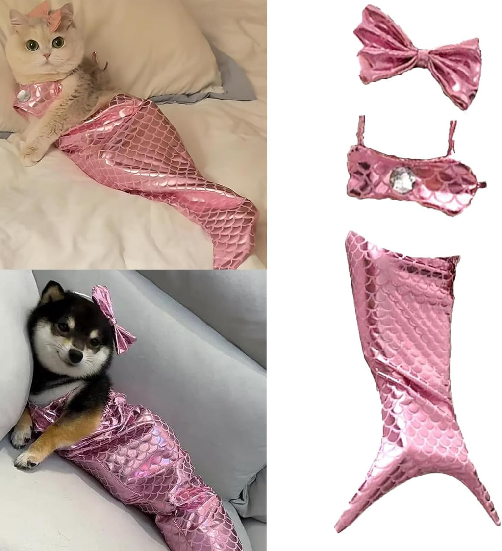 Cat Mermaid Costume Creative Cat And Dog  Mermaid Fishtail Dress  Photo Props