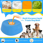 Pet Slow Feeder Non-Slip Spherical Dog Licking Bow For Liquid Treats Bone Broth Yogurt