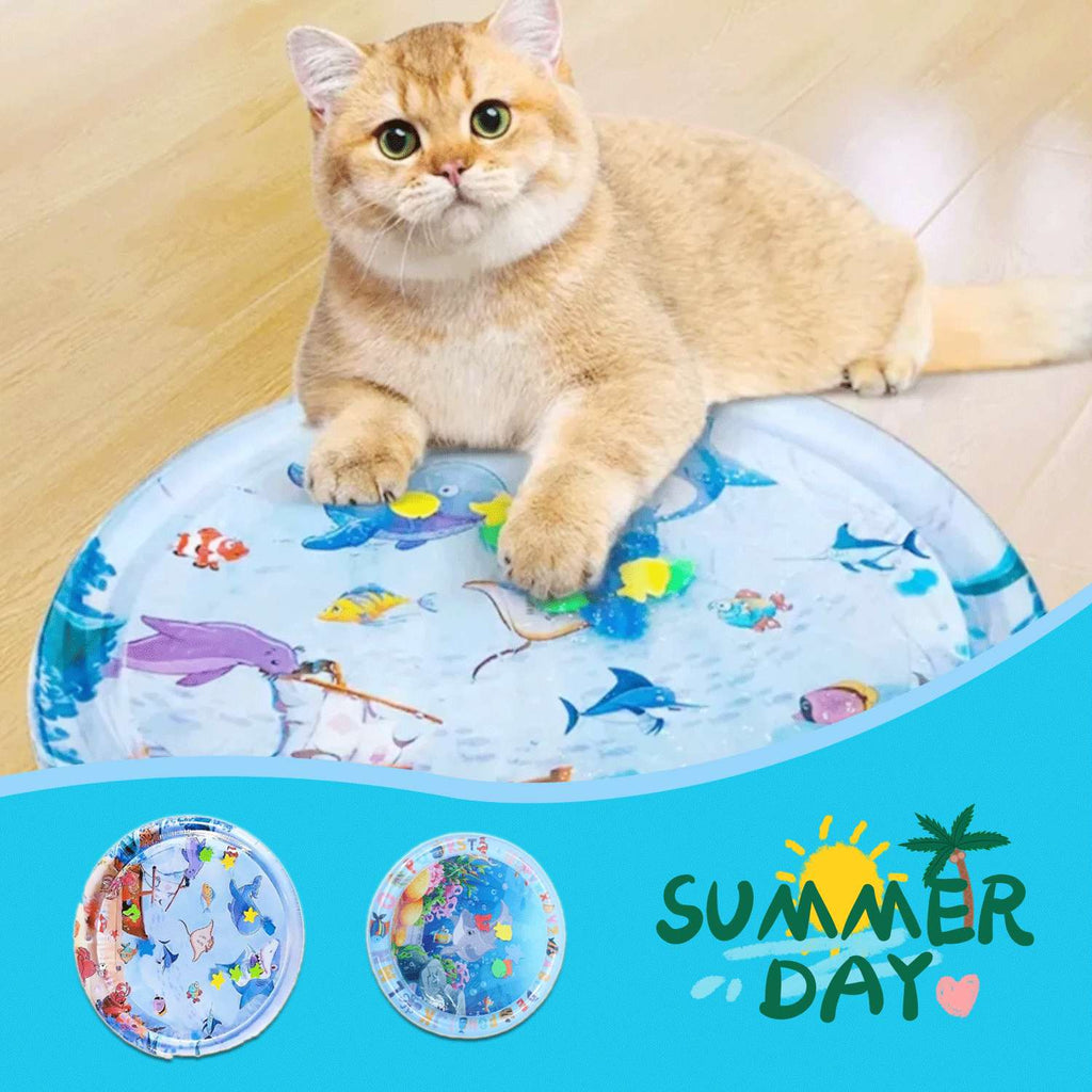 Summer Cooling Pet Water Bed Cushion Sleeping Square Mat Dogs Cats Pet Kennel Cool Cold