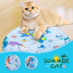 Summer Cooling Pet Water Bed Cushion Sleeping Square Mat Dogs Cats Pet Kennel Cool Cold