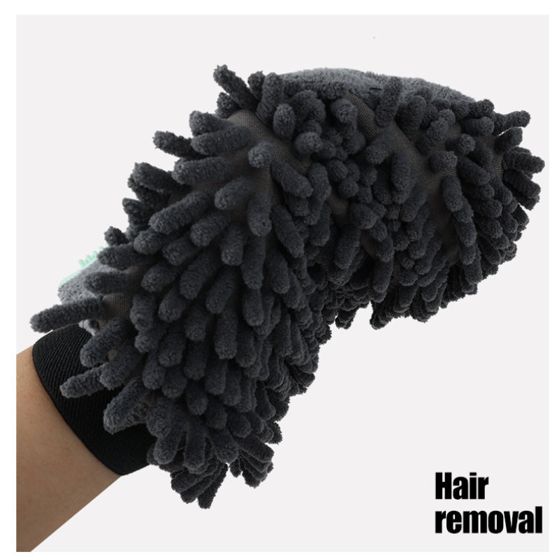 Pet Bathing Brush 2-in-1 Glove For Brushing, Massaging, Drying Grooming Kit For Dog Cat