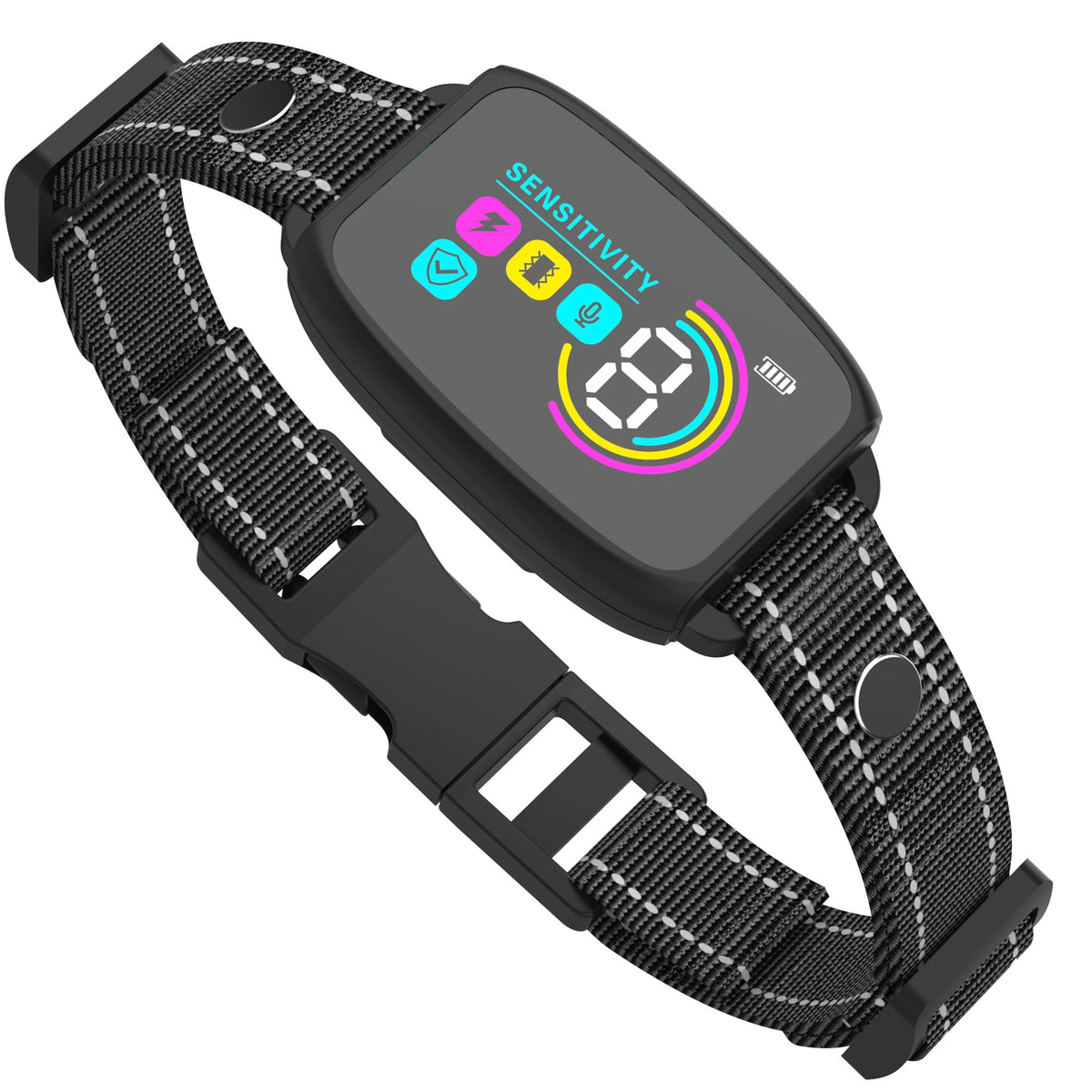 Smart Automatic Anti Barking Dog Collar Rechargeable HD Digital Display Waterproof