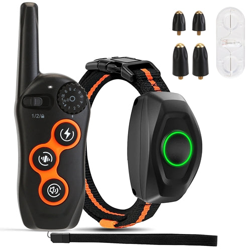 3280 FT Dog Training Collar IP67 Waterproof Pet Beep Vibration Electric rechargeable 3 modes