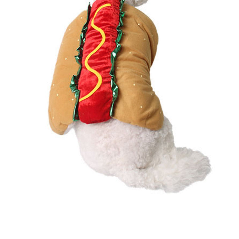 Pet Dog and Cat Costume, Cute Hot Dog Sandwich, Funny Hot Dog Clothes, Cat Costume