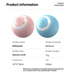 Smart Dog Toy Electronic Interactive Moving Ball USB Automatic Bouncing For Puppy's & Cats