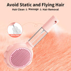 Cat Brush Self Cleaning Spray Cat Brushes For Indoor Cats Removes Loose and Tangled Hair