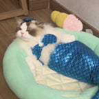 Cat Mermaid Costume Creative Cat And Dog  Mermaid Fishtail Dress  Photo Props