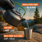 Camping Cookware Set for Outdoor Hiking and Picnics