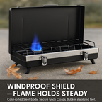 3-Burner Camping Stove for Outdoor Cooking & RV Use