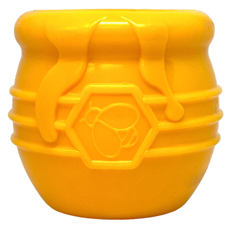 Honey Pot Dog eCup Treat Dispenser | Durable PUP-X Rubber Enrichment Toy
