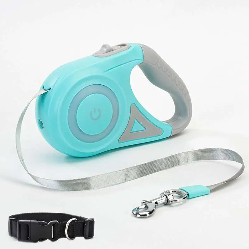 LED Dog Leash Retractable for Small Medium Dogs