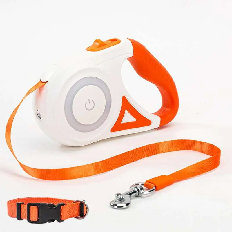 LED Dog Leash Retractable for Small Medium Dogs