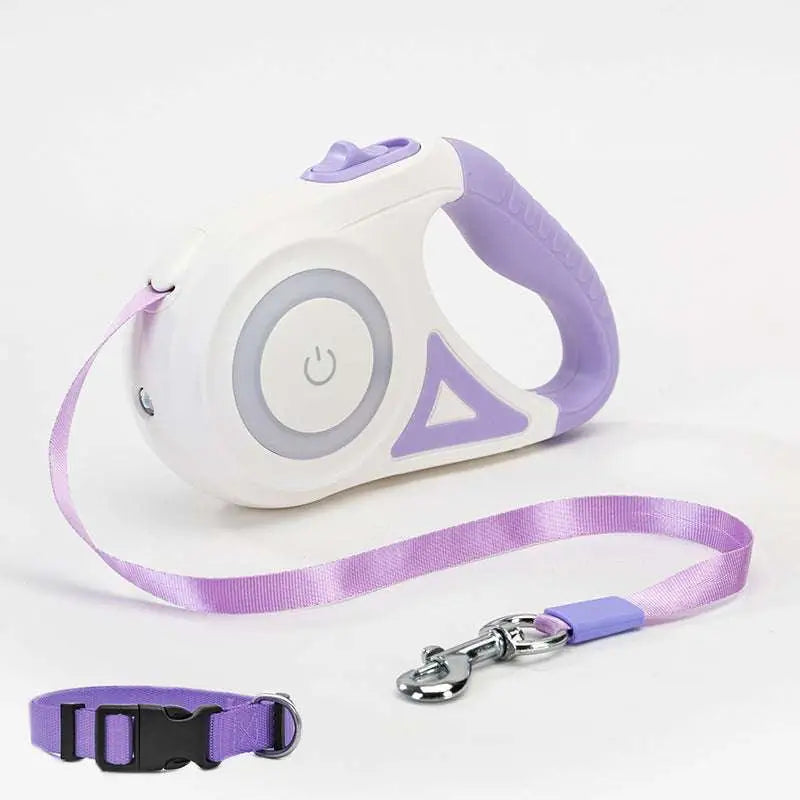 LED Dog Leash Retractable for Small Medium Dogs