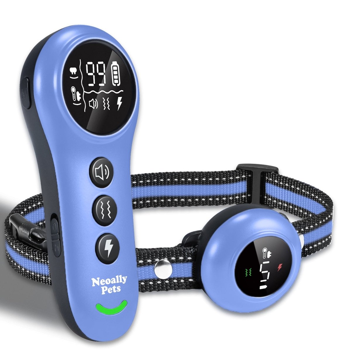 2-in-1 Training & Bark Control Collar Automatic, 5-150lbs Dogs Rechargeable, Waterproof