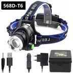 Rechargeable Adjustable 10000LM Led Headlamp Micro USB Charger Portable For Night Work
