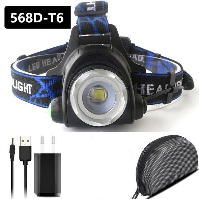 Rechargeable Adjustable 10000LM Led Headlamp Micro USB Charger Portable For Night Work