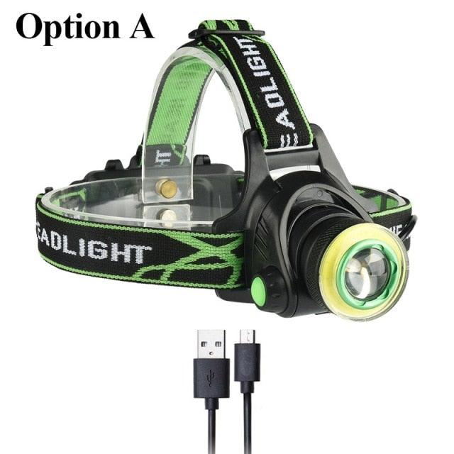 Rechargeable Adjustable 10000LM Led Headlamp Micro USB Charger Portable For Night Work