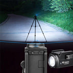 Rechargeable Spotlight Flashlight Waterproof  Adjustable High Lumen Super Bright USB LED Tactical Flashlight Gift Giving Torch Rail Mounted Flashlight For Outdoor Camping Hiking Fishing Jogging Walking