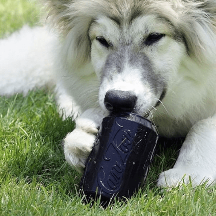 Magnum Can Toy Rubber Dog Chew Toy for Extreme  ChewersTreat Dispenser