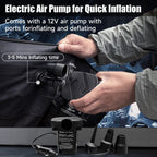 SUV Air Mattress Upgraded Flocking Extra Thick Surface w/ Electric Pump,3M Charging Cable