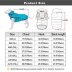 Warm Winter Dog Clothes Reversible Coat 3 Layer Thick Waterproof for Small Large Dogs