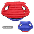 Warm Winter Dog Clothes Reversible Coat 3 Layer Thick Waterproof for Small Large Dogs