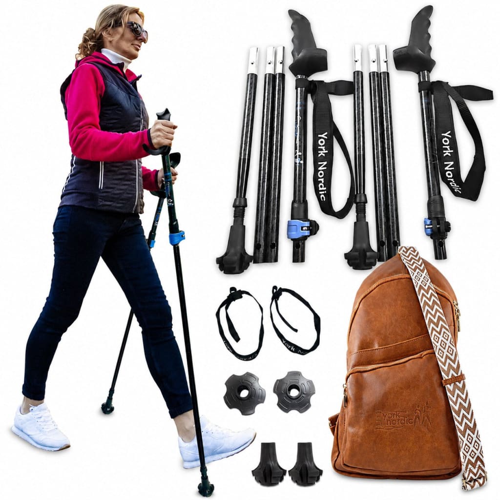 Motivator Swift Connect Travel Poles for Balance and Rehab - Patented Stability Grips